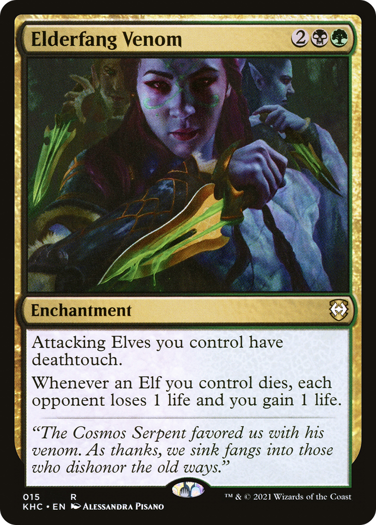 MAGIC: THE GATHERING  - Elderfang Venom (KHC-015) - Kaldheim Commander