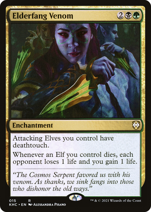 MAGIC: THE GATHERING  - Elderfang Venom (KHC-015) - Kaldheim Commander