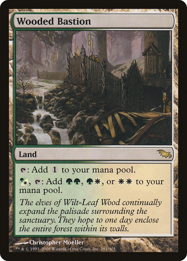 MAGIC: THE GATHERING  - Wooded Bastion (SHM-281) - Shadowmoor