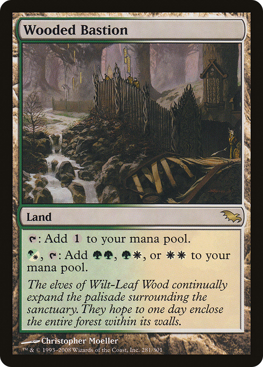 MAGIC: THE GATHERING  - Wooded Bastion (SHM-281) - Shadowmoor