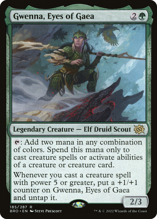 MAGIC: THE GATHERING  - Gwenna, Eyes of Gaea (BRO-185) - The Brothers' War
