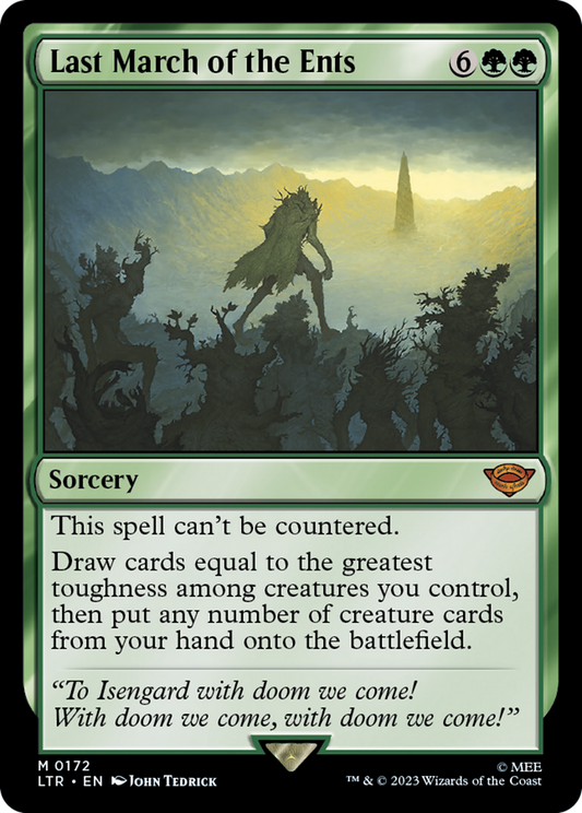 MAGIC: THE GATHERING  - Last March of the Ents (LTR-172) - The Lord of the Rings: Tales of Middle-earth