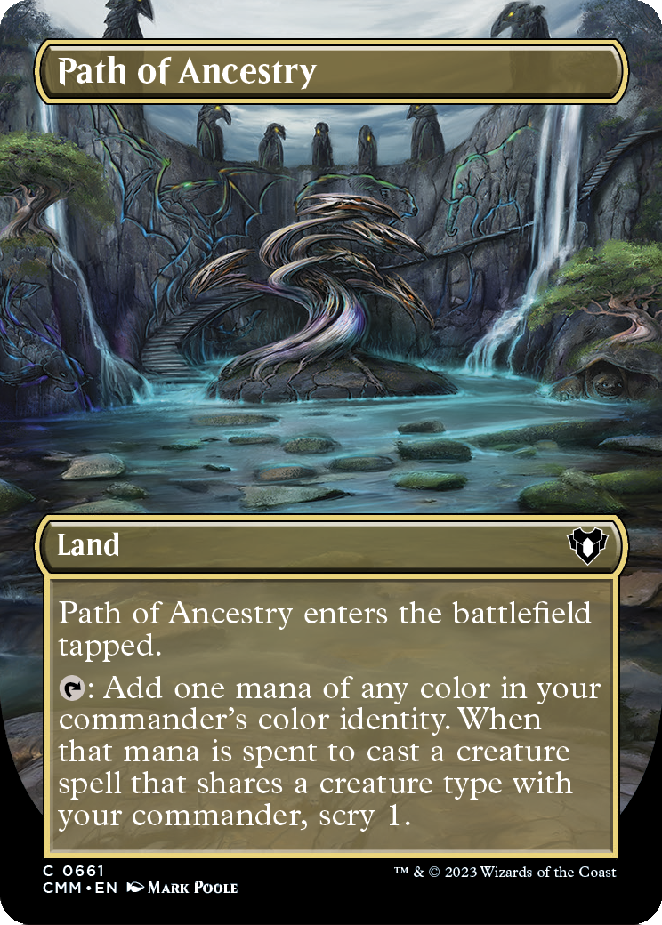 MAGIC: THE GATHERING  - Path of Ancestry (Borderless) (CMM-661) - Commander Masters
