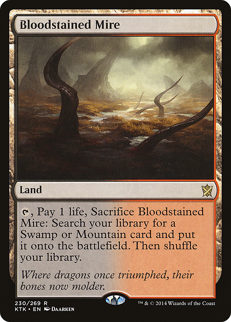 MAGIC: THE GATHERING  - Bloodstained Mire (KTK-230) - Khans of Tarkir
