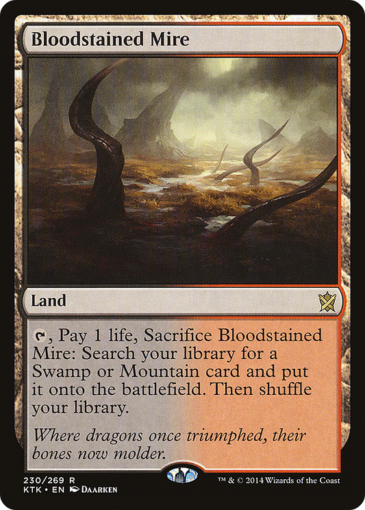 MAGIC: THE GATHERING  - Bloodstained Mire (KTK-230) - Khans of Tarkir