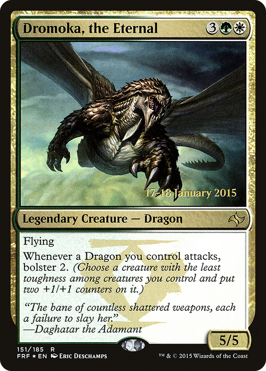 MAGIC: THE GATHERING  - Dromoka, the Eternal (PRE-151S) - Fate Reforged Promos Foil