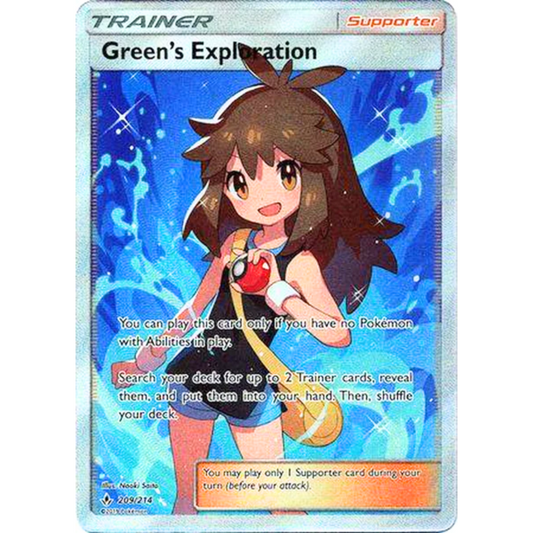 POKEMON TCG - GREEN'S EXPLORATION 209/214 UNBROKEN BONDS FULL ART