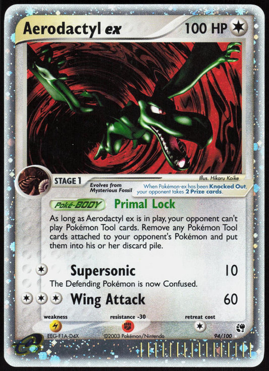 AERODACTYL EX 94/100 SANDSTORM POKEMON EX RARE HOLO NM