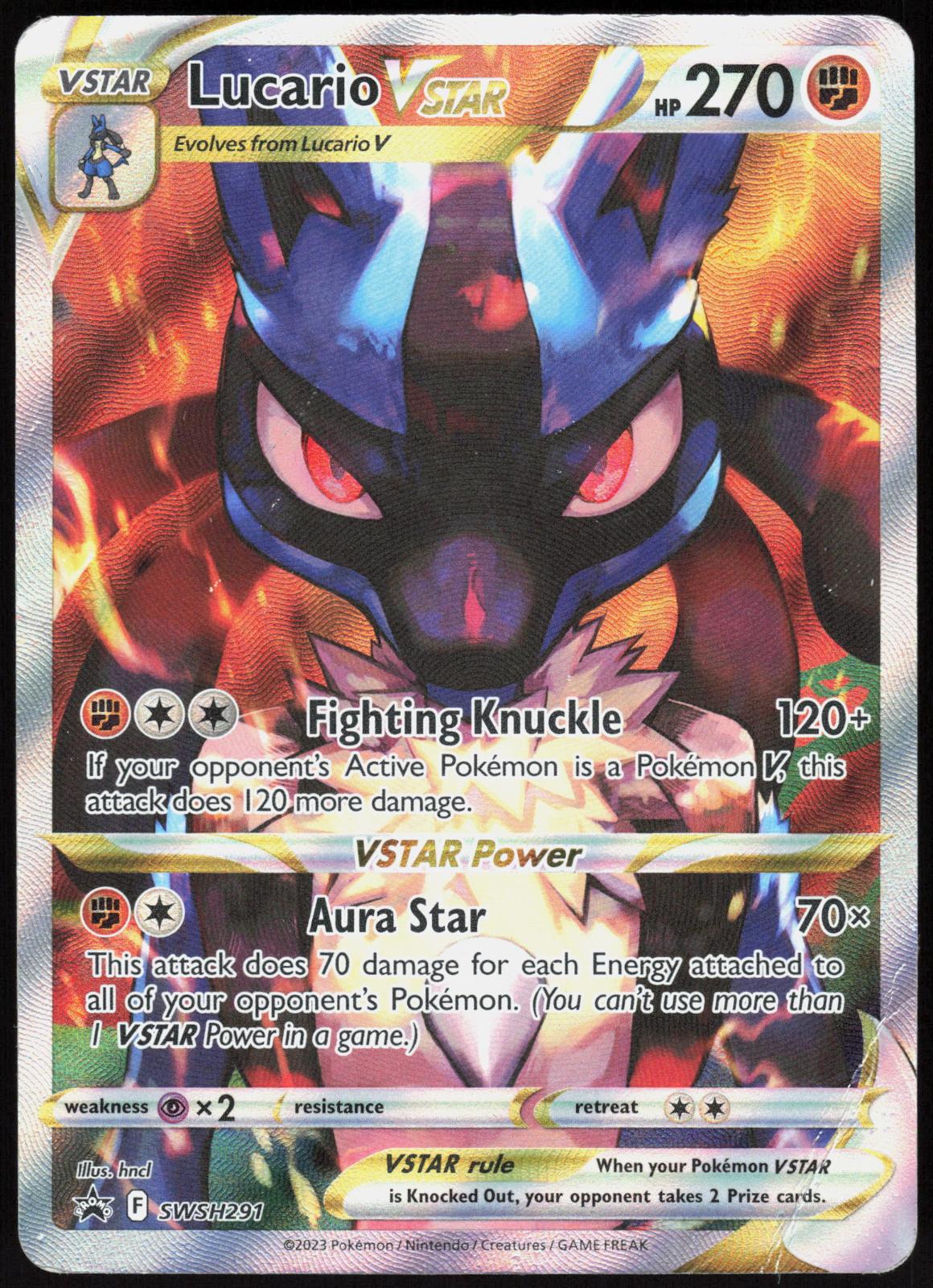 LUCARIO VSTAR SWSH291 SWORD & SHIELD PROMO POKEMON PROMO HOLO HP