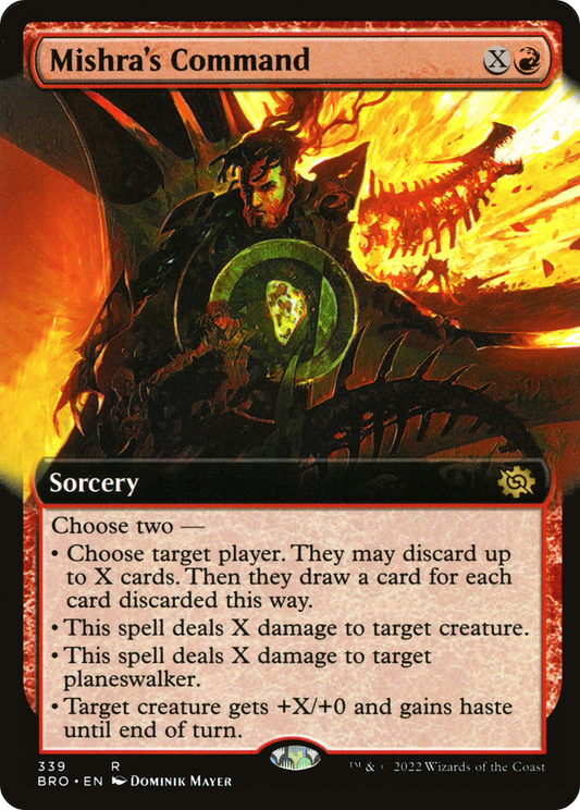 MAGIC: THE GATHERING  - Mishra's Command (Extended Art) (BRO-339) - The Brothers' War: (Extended Art)