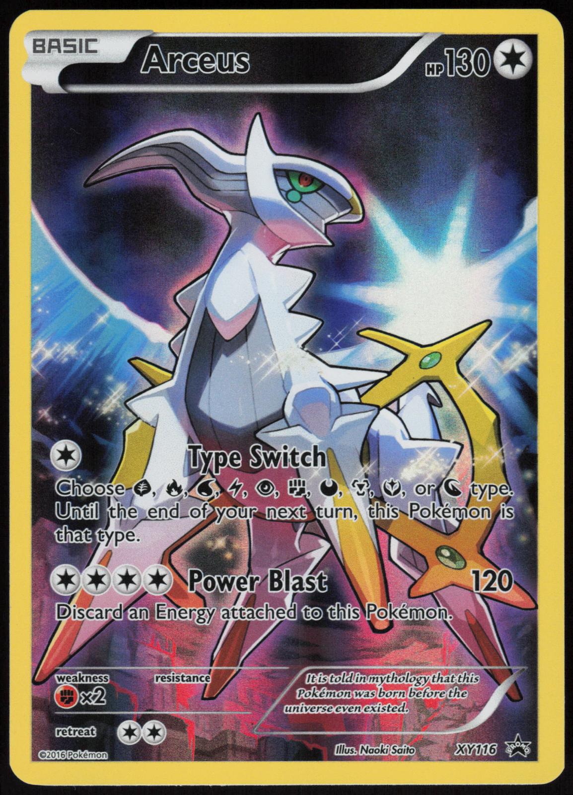 ARCEUS XY116 XY PROMO POKEMON PROMO HOLO LP