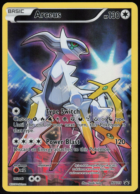 ARCEUS XY116 XY PROMO POKEMON PROMO HOLO LP
