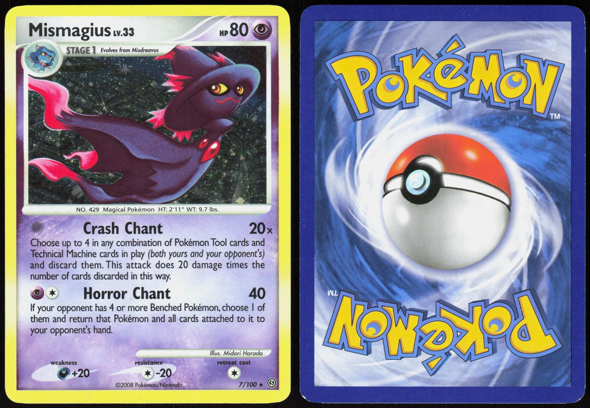 MISMAGIUS 7/100 STORMFRONT POKEMON RARE HOLO LP