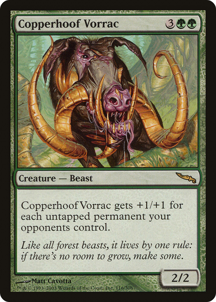 MAGIC: THE GATHERING  - Copperhoof Vorrac (MRD-116) - Mirrodin