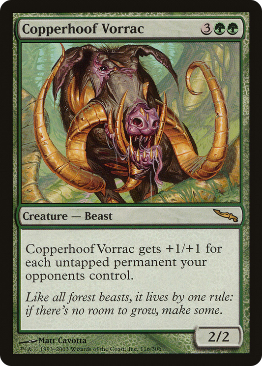 MAGIC: THE GATHERING  - Copperhoof Vorrac (MRD-116) - Mirrodin
