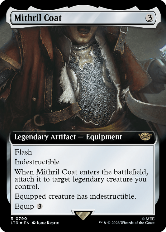 MAGIC: THE GATHERING  - Mithril Coat (Extended Art) (Surge Foil) (LTR-790) - The Lord of the Rings: Tales of Middle-earth: (Extended Art) Foil