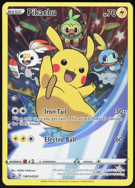 PIKACHU SWSH020 SWORD & SHIELD PROMO POKEMON PROMO LP
