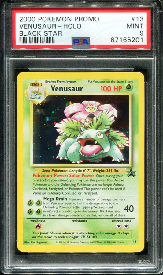 VENUSAUR HOLO 13 PSA 9 PROMO BLACK STAR POKEMON