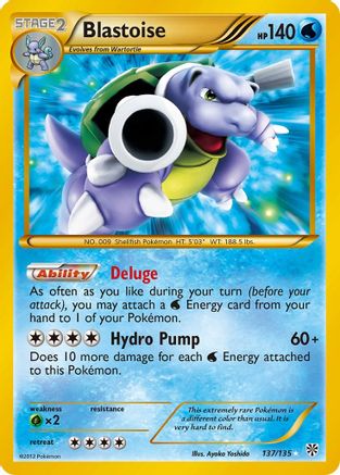 POKEMON TCG - Blastoise 137 Plasma Storm - Secret Rare