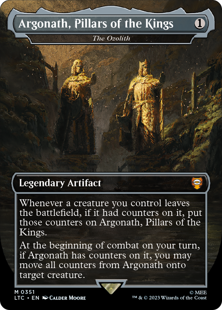 MAGIC: THE GATHERING  - Argonath, Pillars of the Kings - The Ozolith (LTC-351) - Tales of Middle-earth Commander / Argonath, Pillars of the Kings (Borderless) Foil