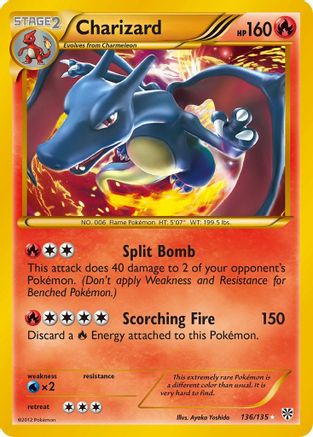 POKEMON TCG - Charizard 136 Plasma Storm - Secret Rare
