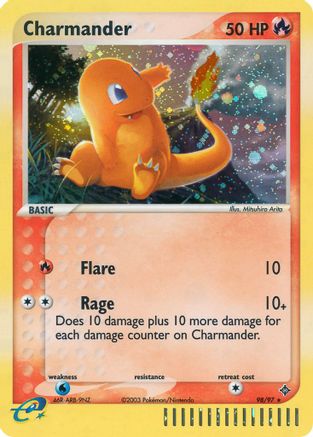 POKEMON TCG - Charmander 098 Dragon - Secret Rare