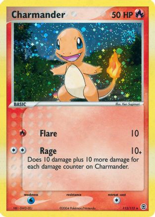 POKEMON TCG - Charmander 113/112 FireRed & LeafGreen - Secret Rare