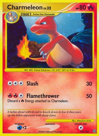 POKEMON TCG - Charmeleon 102 Stormfront - Secret Rare