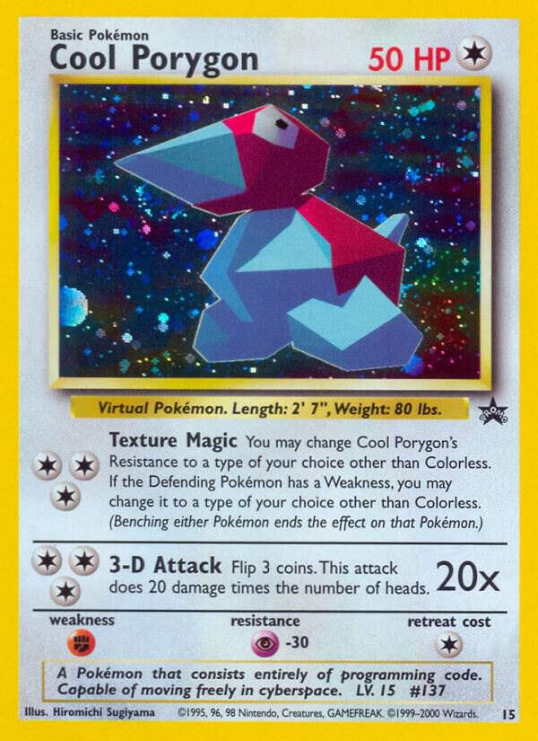 POKEMON TCG - COOL PORYGON 15 WOTC PROMO HOLO