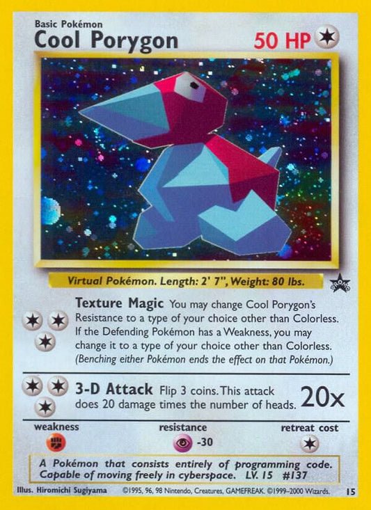 POKEMON TCG - COOL PORYGON 15 WOTC PROMO HOLO