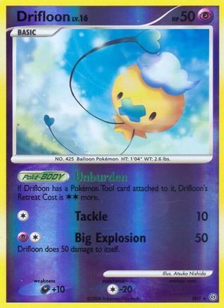 POKEMON TCG - Drifloon (Shiny) SH1 Stormfront - Shiny Holo Rare