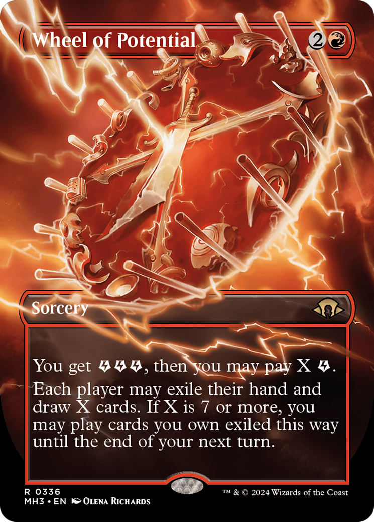 MAGIC: THE GATHERING  - Wheel of Potential (Borderless) (MH3-336) - Modern Horizons 3