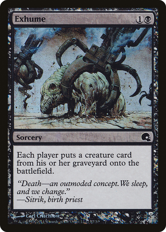 MAGIC: THE GATHERING  - Exhume (GRV-017) - Premium Deck Series: Graveborn Foil