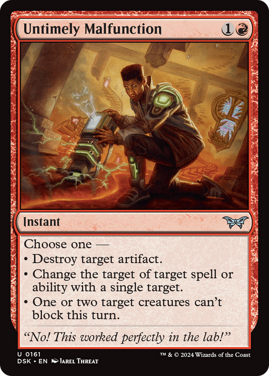 MAGIC: THE GATHERING  - Untimely Malfunction (DSK-161) - Duskmourn: House of Horror