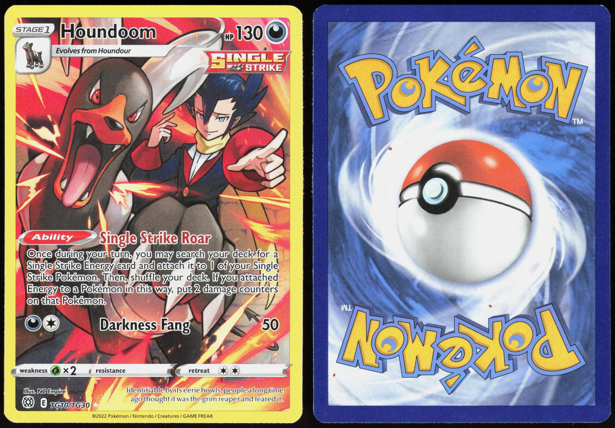 HOUNDOOM TG10/TG30 BRILLIANT STARS TRAINER GALLERY POKEMON HOLO LP