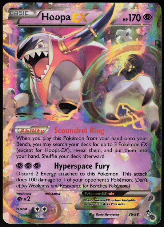 HOOPA EX 36/98 ANCIENT ORIGINS POKEMON EX RARE HOLO LP