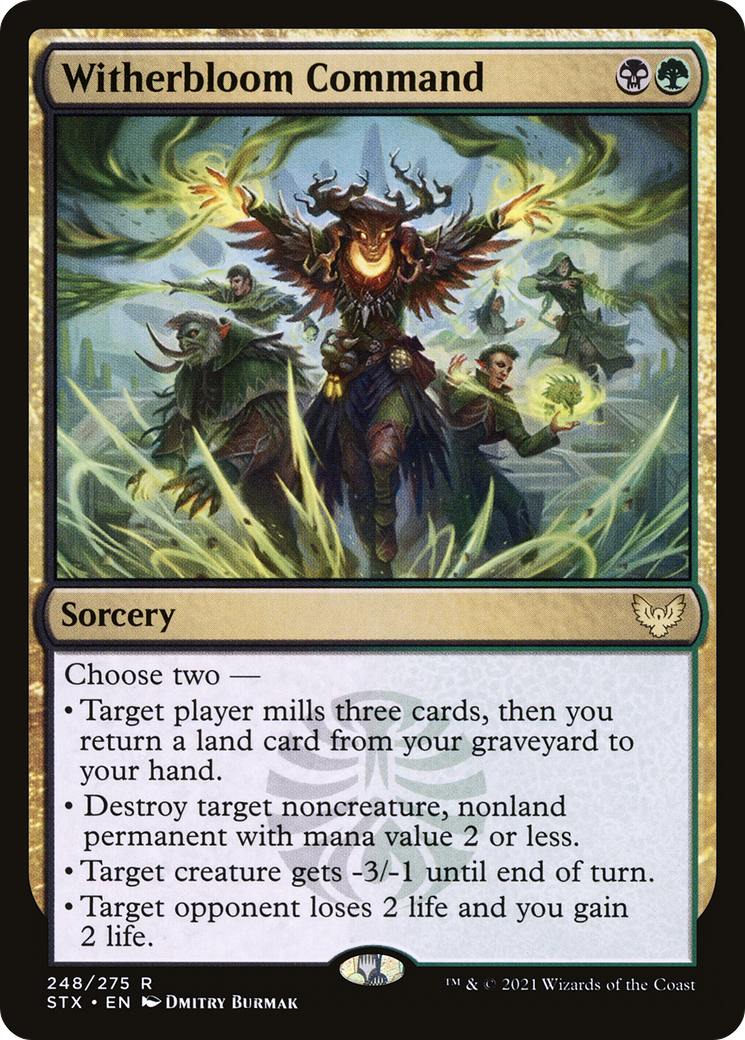 MAGIC: THE GATHERING  - Witherbloom Command (STX-248) - Strixhaven: School of Mages
