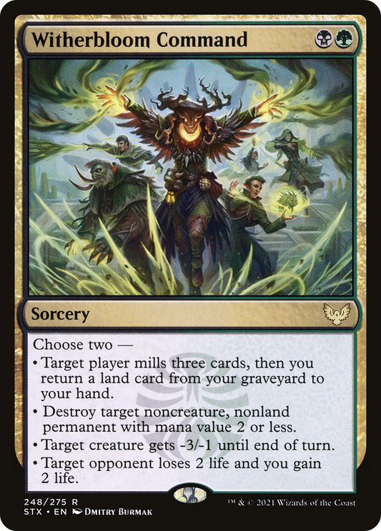 MAGIC: THE GATHERING  - Witherbloom Command (STX-248) - Strixhaven: School of Mages Foil