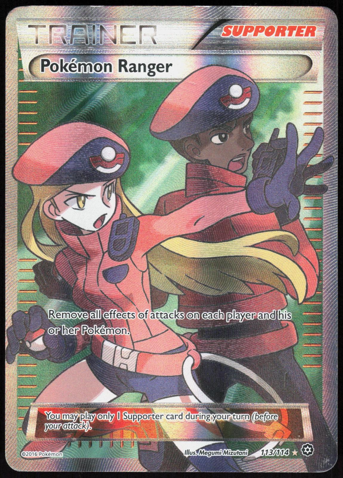 POKEMON RANGER 113/114 STEAM SIEGE POKEMON ULTRA RARE HOLO MP