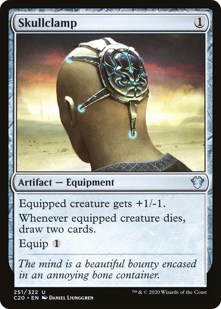 MAGIC: THE GATHERING  - Skullclamp (C20-251) - Commander 2020