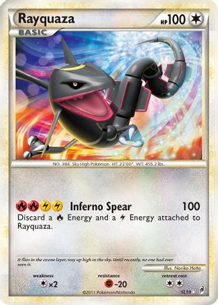 POKEMON TCG - Rayquaza (Shiny) SL10 Call of Legends - Shiny Holo Rare