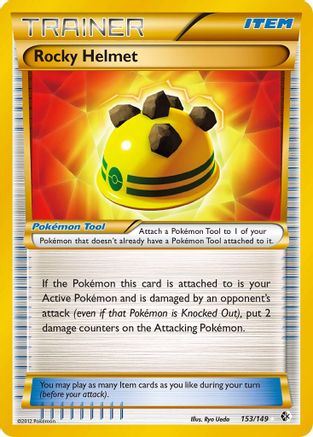 POKEMON TCG - Rocky Helmet (Secret) 153 Boundaries Crossed - Secret Rare