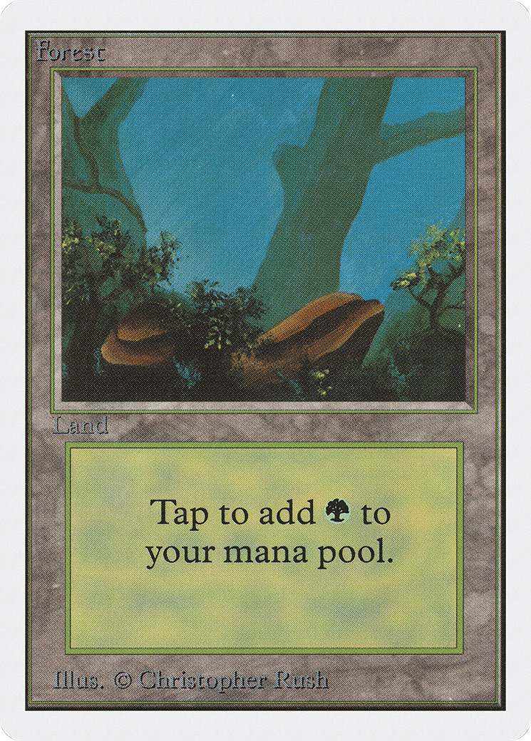 MAGIC: THE GATHERING  - Forest (A) (2ED-300) - Unlimited Edition