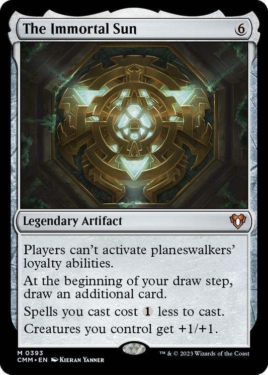 MAGIC: THE GATHERING  - The Immortal Sun (CMM-393) - Commander Masters