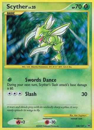 POKEMON TCG - Scyther 130 Platinum - Secret Rare