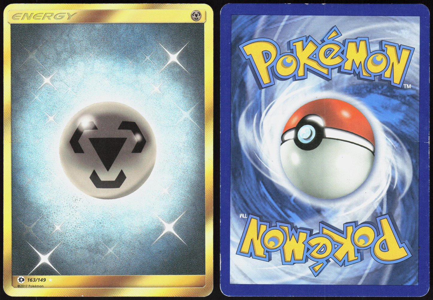 METAL ENERGY (SECRET) 163/149 SM BASE SET POKEMON SECRET RARE MP