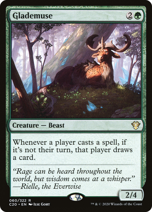 MAGIC: THE GATHERING  - Glademuse (C20-060) - Commander 2020