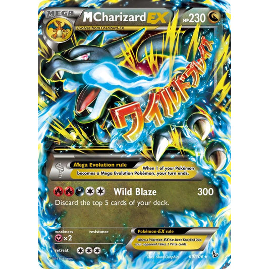 POKEMON TCG - M CHARIZARD EX 69/106 XY FLASHFIRE ULTRA RARE MP