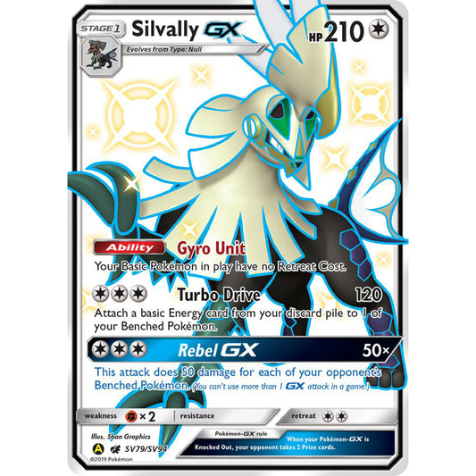 POKEMON TCG - SILVALLY GX SV79/SV94 HIDDEN FATES SHINY VAULT