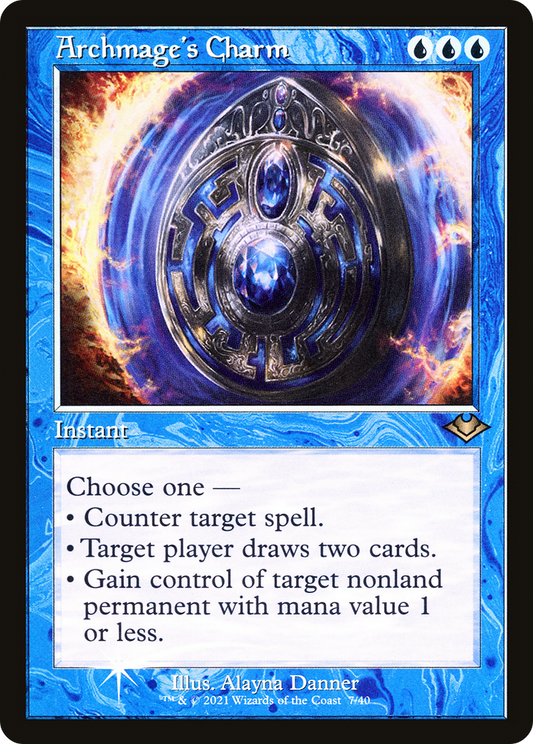MAGIC: THE GATHERING  - Archmage's Charm (Retro Frame) (MH1-007) - Modern Horizons 1 Timeshifts Foil